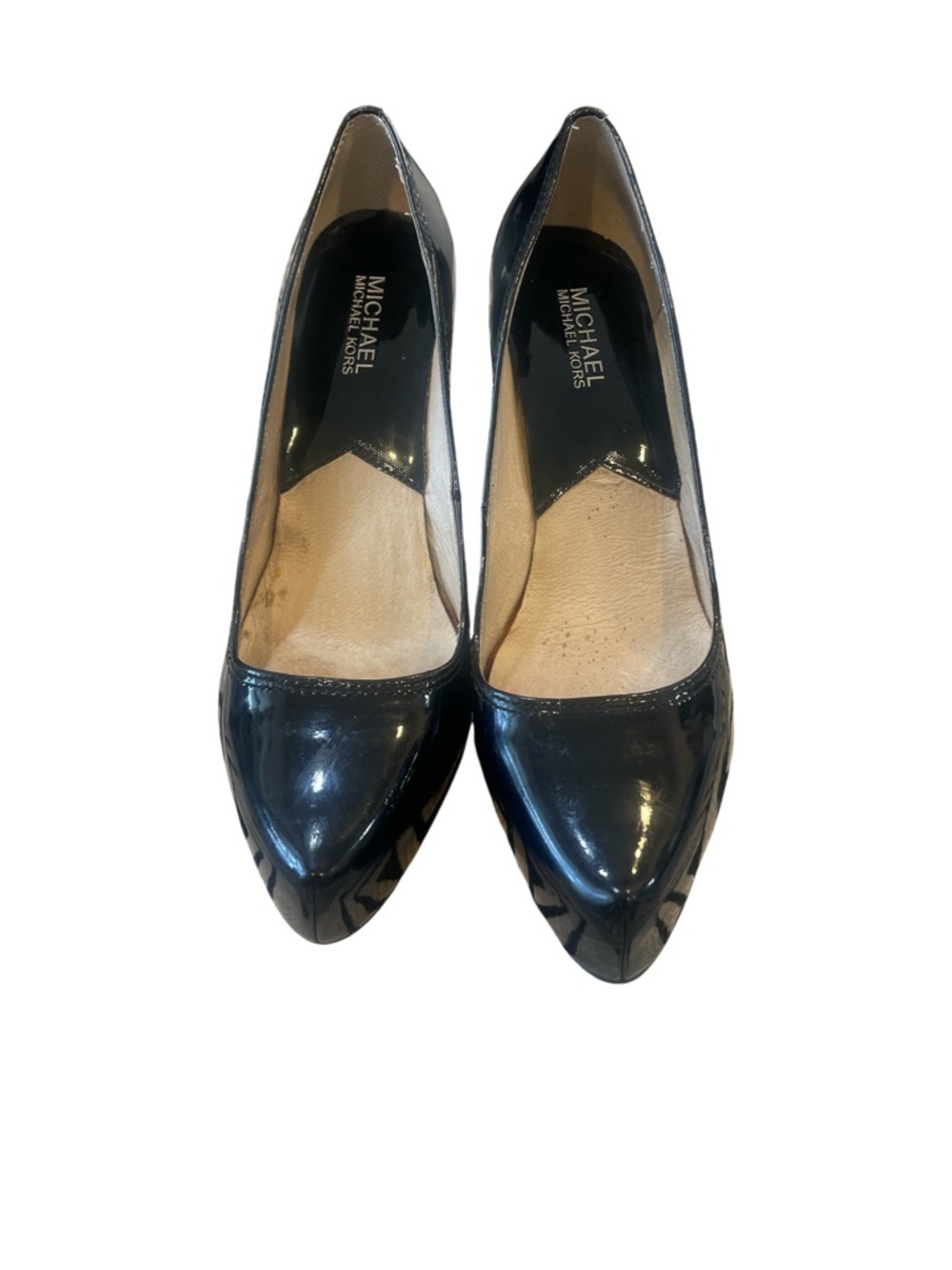 Michael Kors Black Patent Pointed Toe Pumps Size 8.5